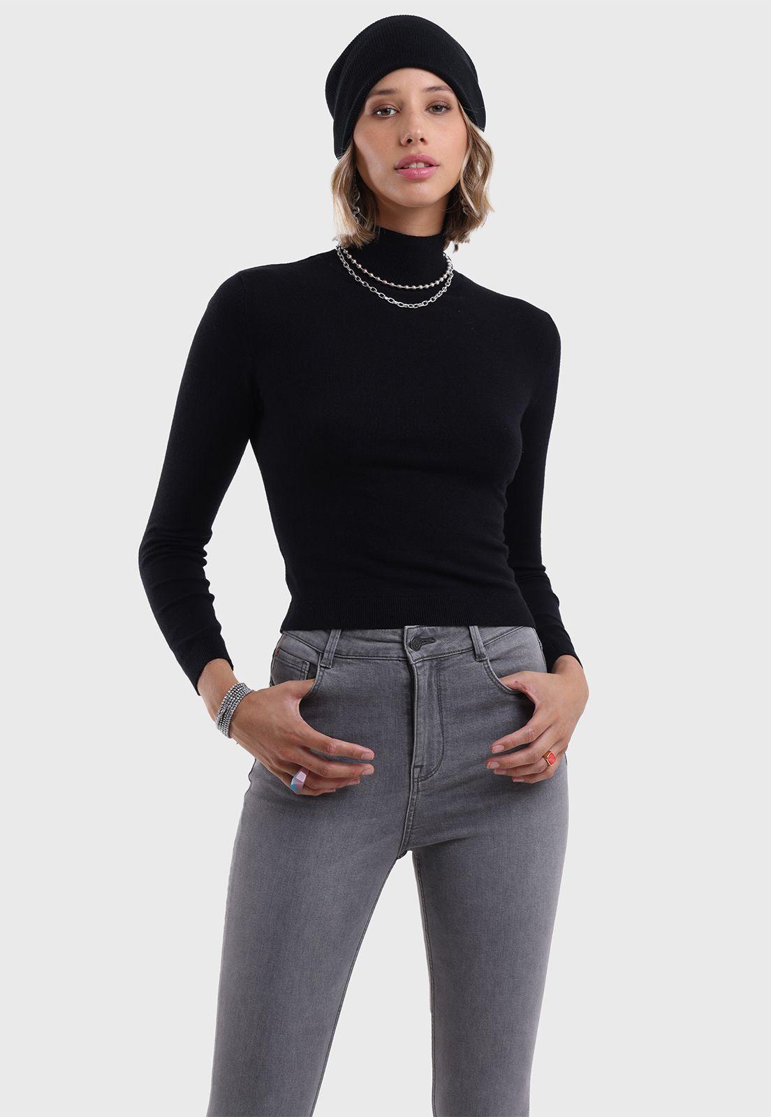 Sweater Cuello Alto Mujer Soviet-0