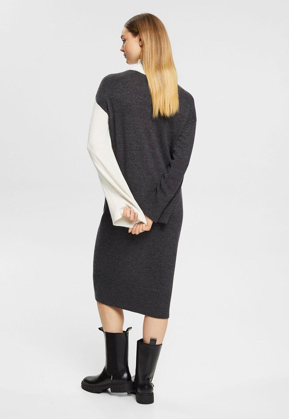 Vestido De Punto En Mezcla De Lana Mujer Esprit-1