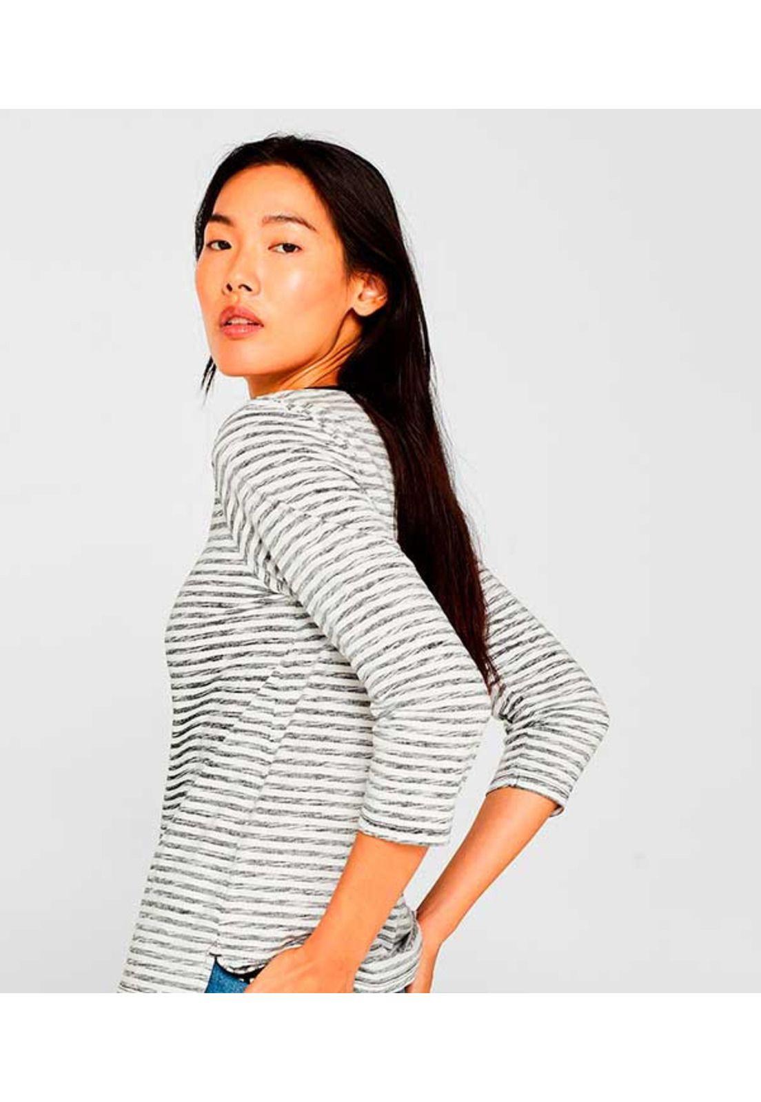 Polera de manga larga con estampado del revés-5