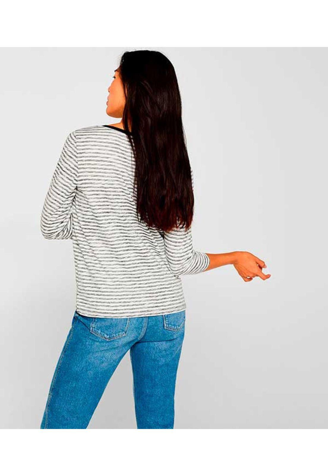 Polera de manga larga con estampado del revés-6