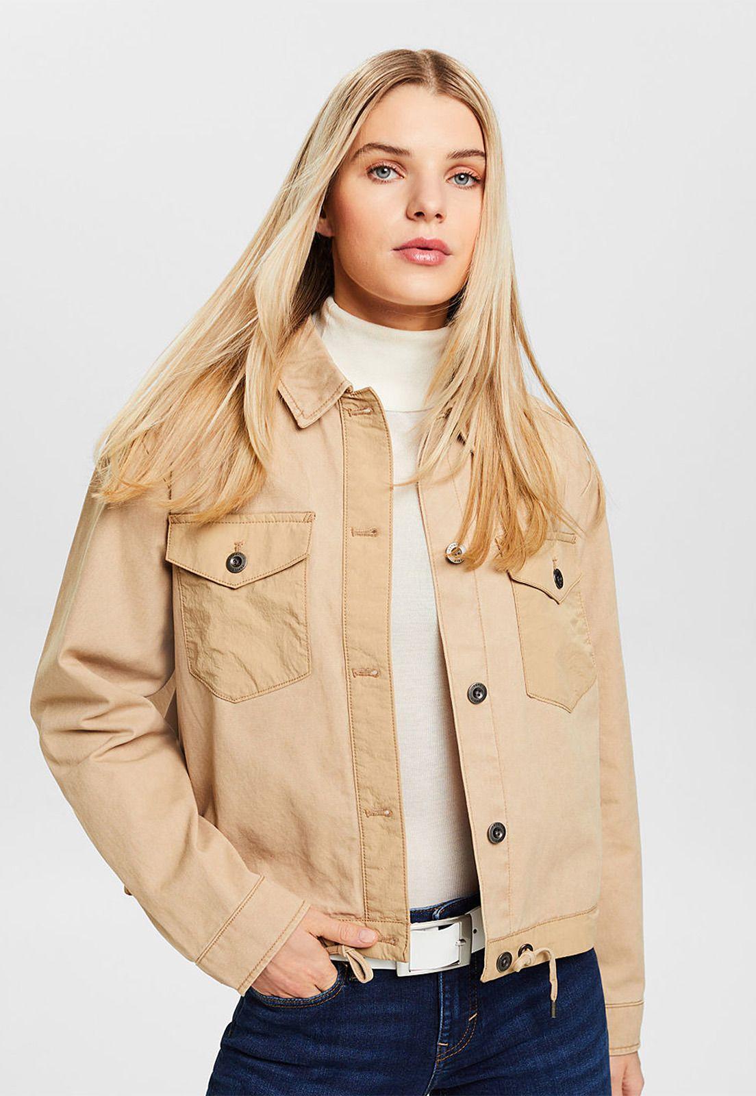 Chaqueta De Algodón Mujer Esprit 014EE1G377-0
