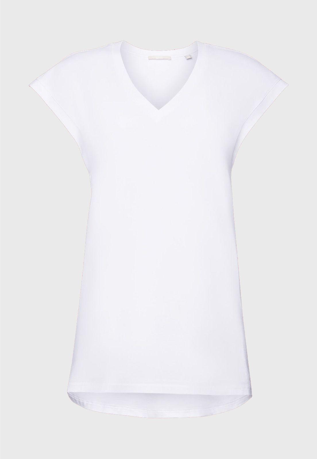 Polera Larga 100% Algodón Mujer Esprit 053CC1K301-3