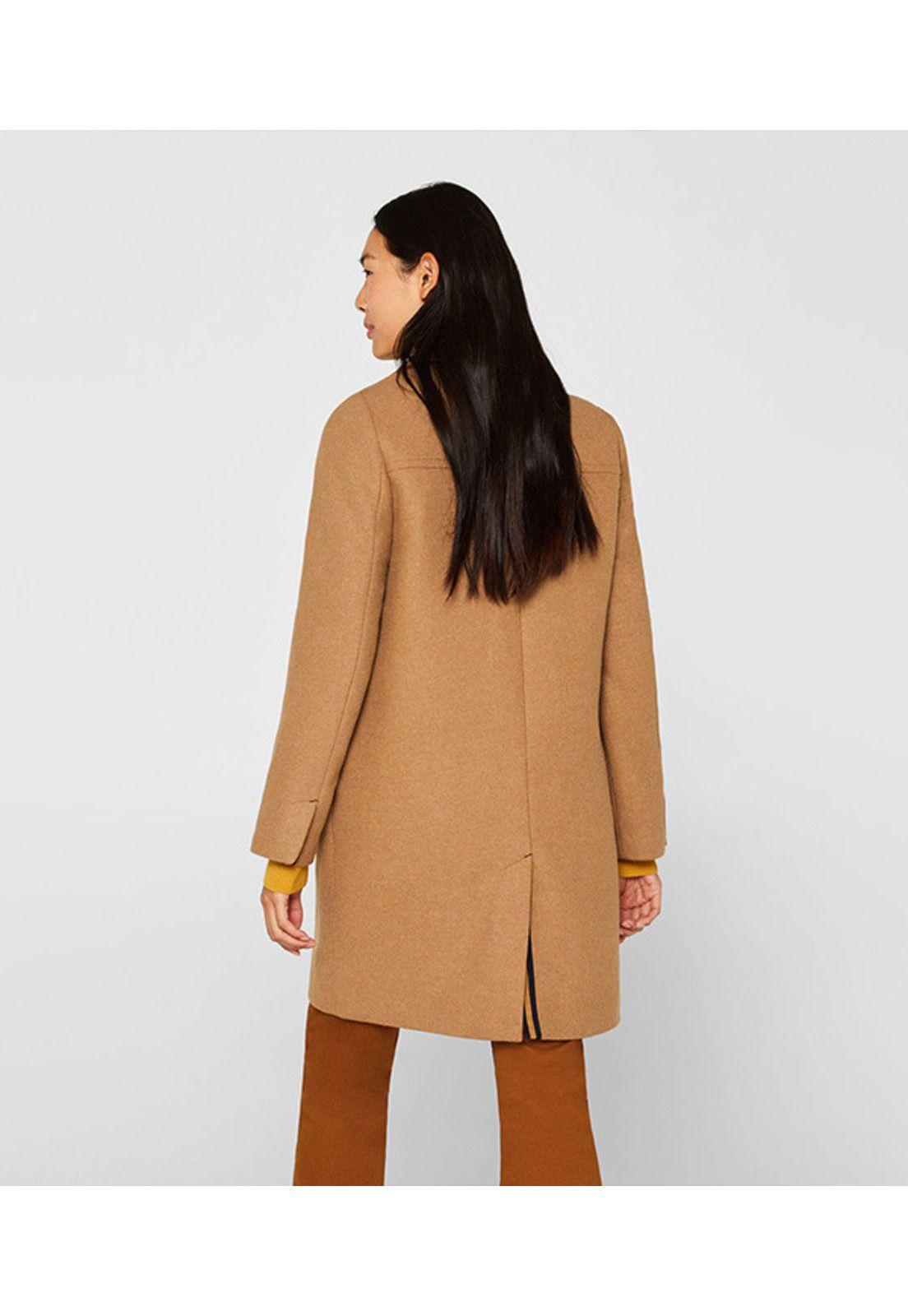 Con lana: abrigo entallado tipo blazer-2