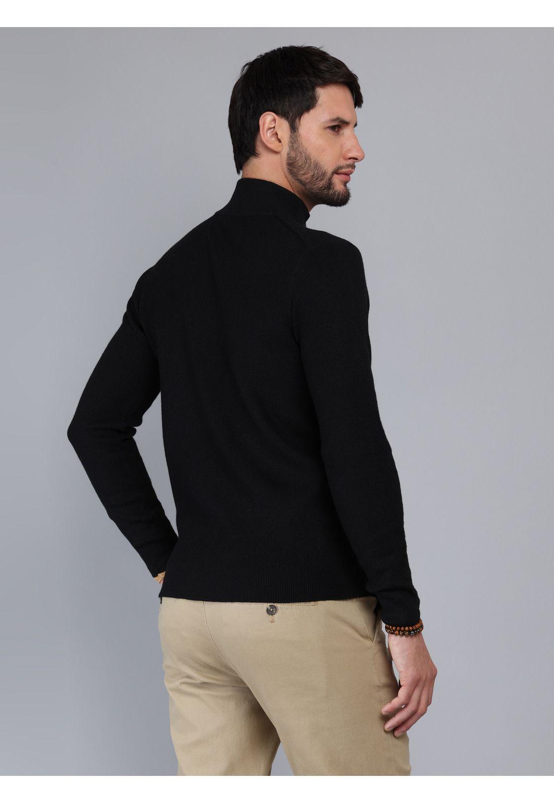 Sweater Cuello Alto Regular Fit Negro Arrow SW3350RNE-1