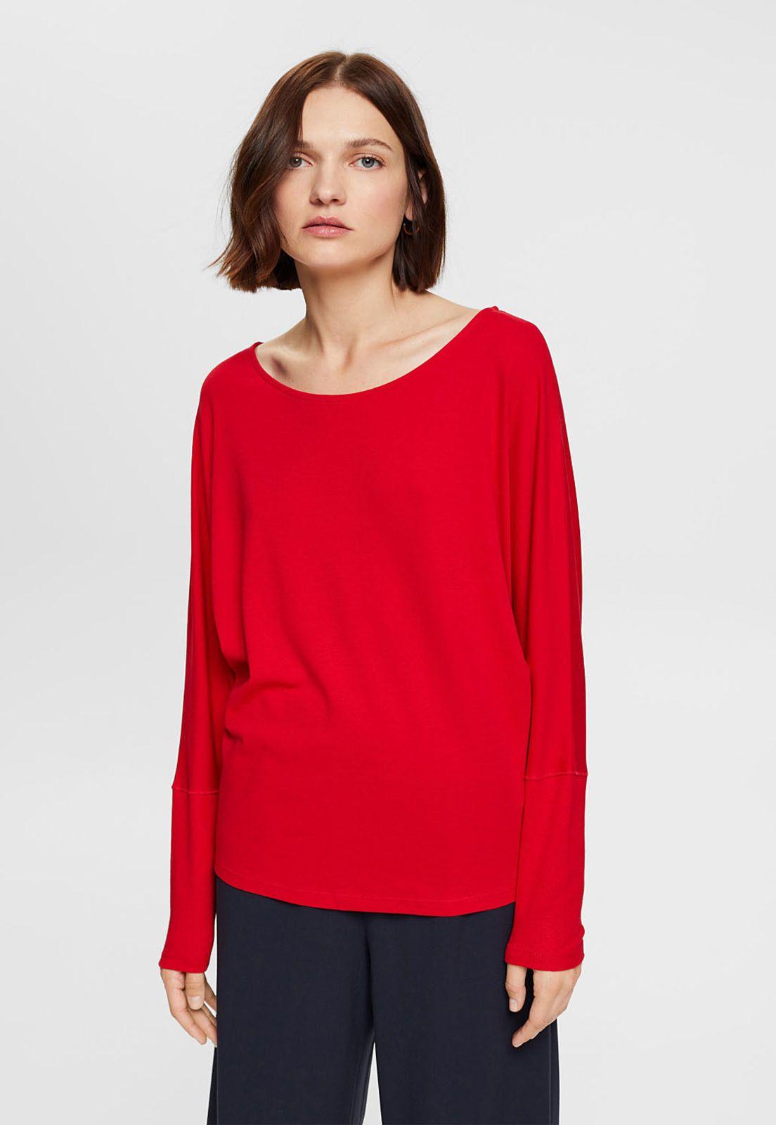 Polera De Manga Larga Murciélago Mujer Esprit-0