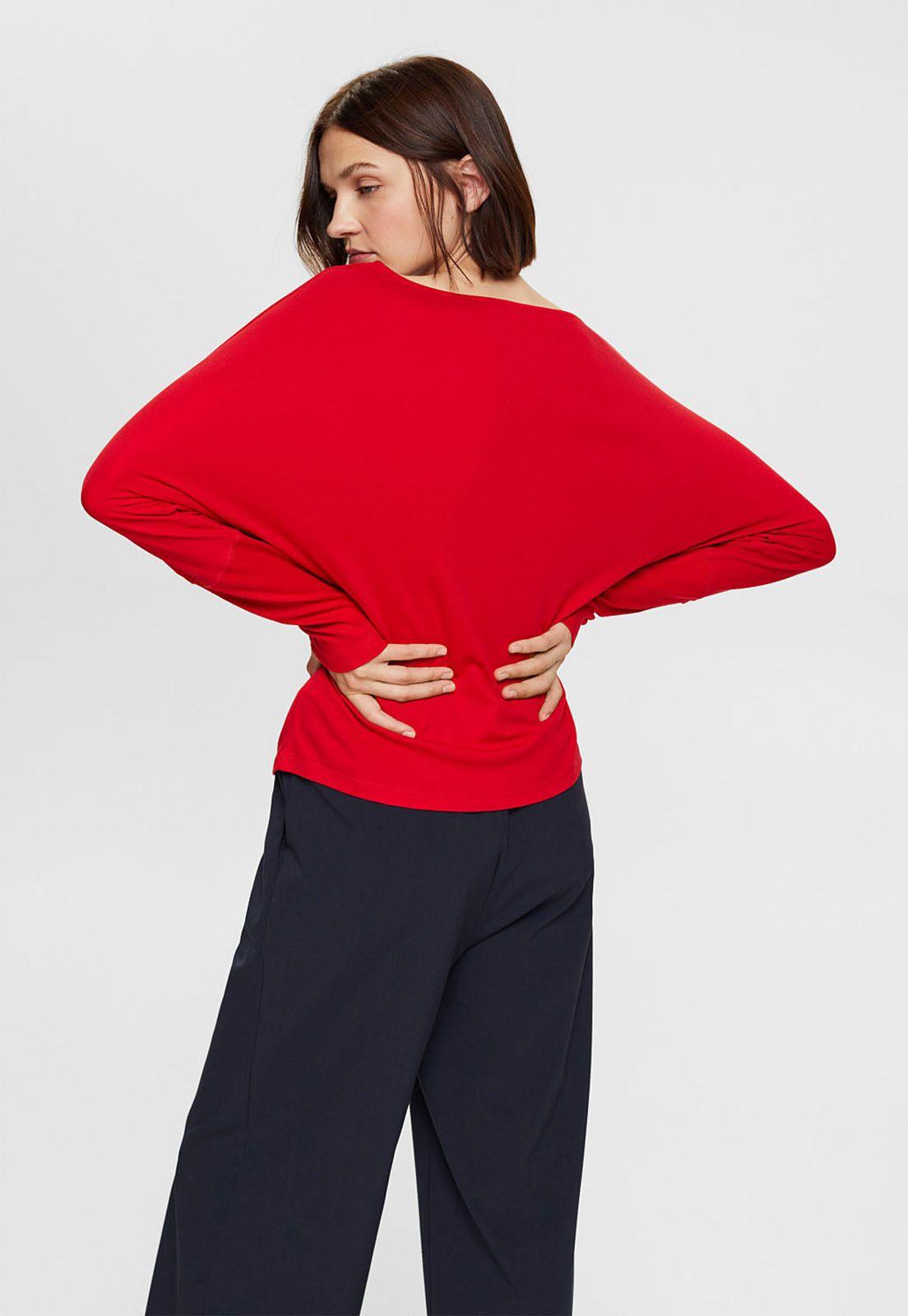 Polera De Manga Larga Murciélago Mujer Esprit-1
