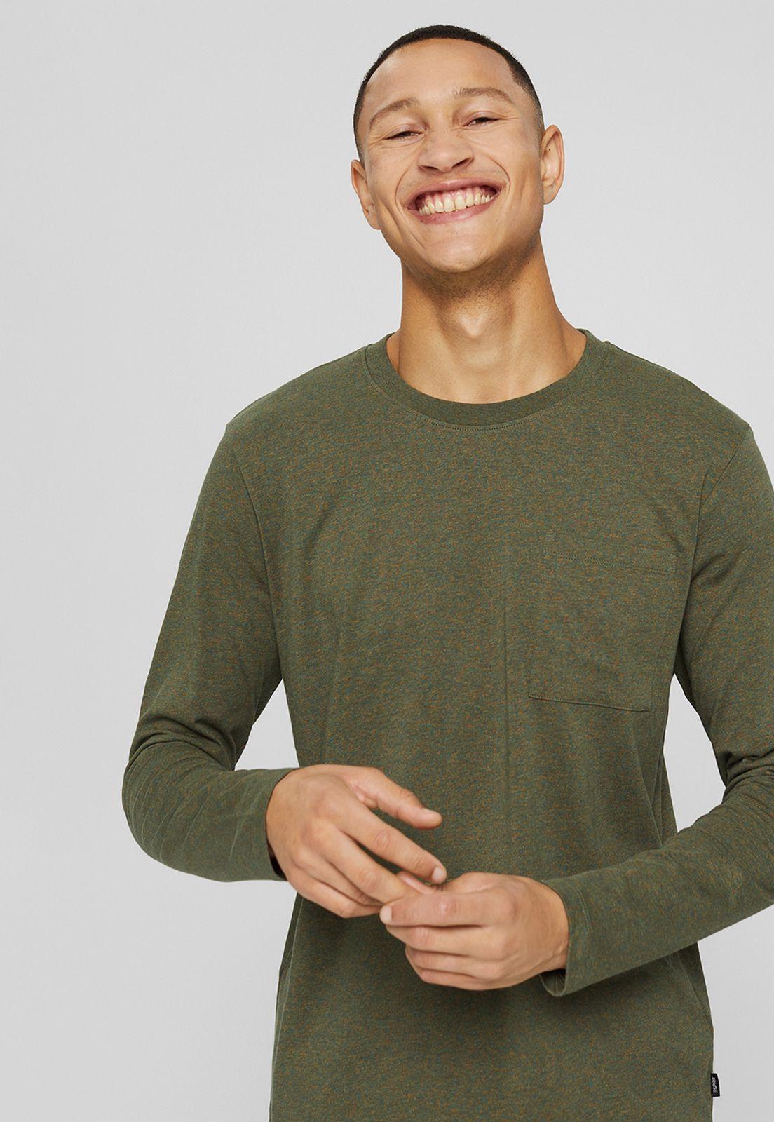 Polera Manga Larga Esprit Khaki-2