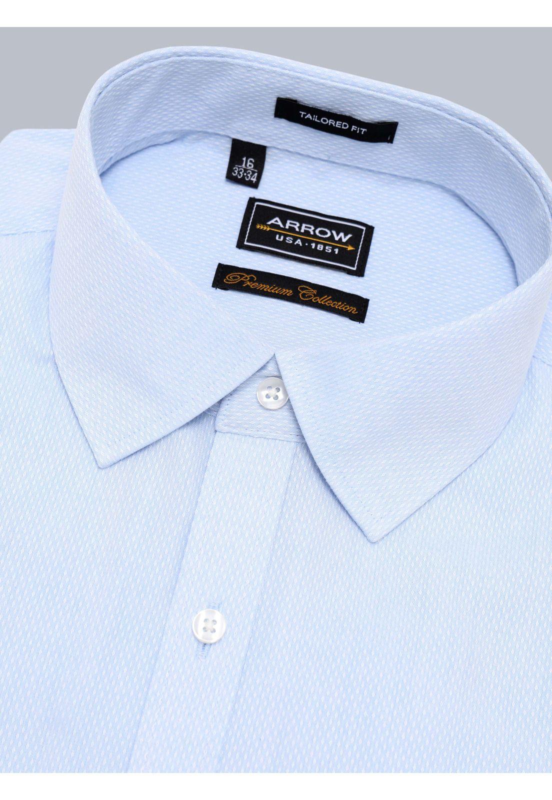 Camisa Formal Texturada Tailored Fit Celeste Arrow ARM0528CE-1