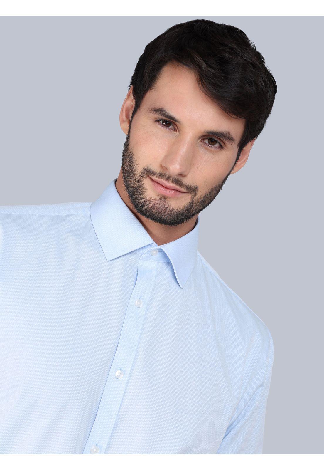 Camisa Formal Texturada Tailored Fit Celeste Arrow ARM0528CE-3