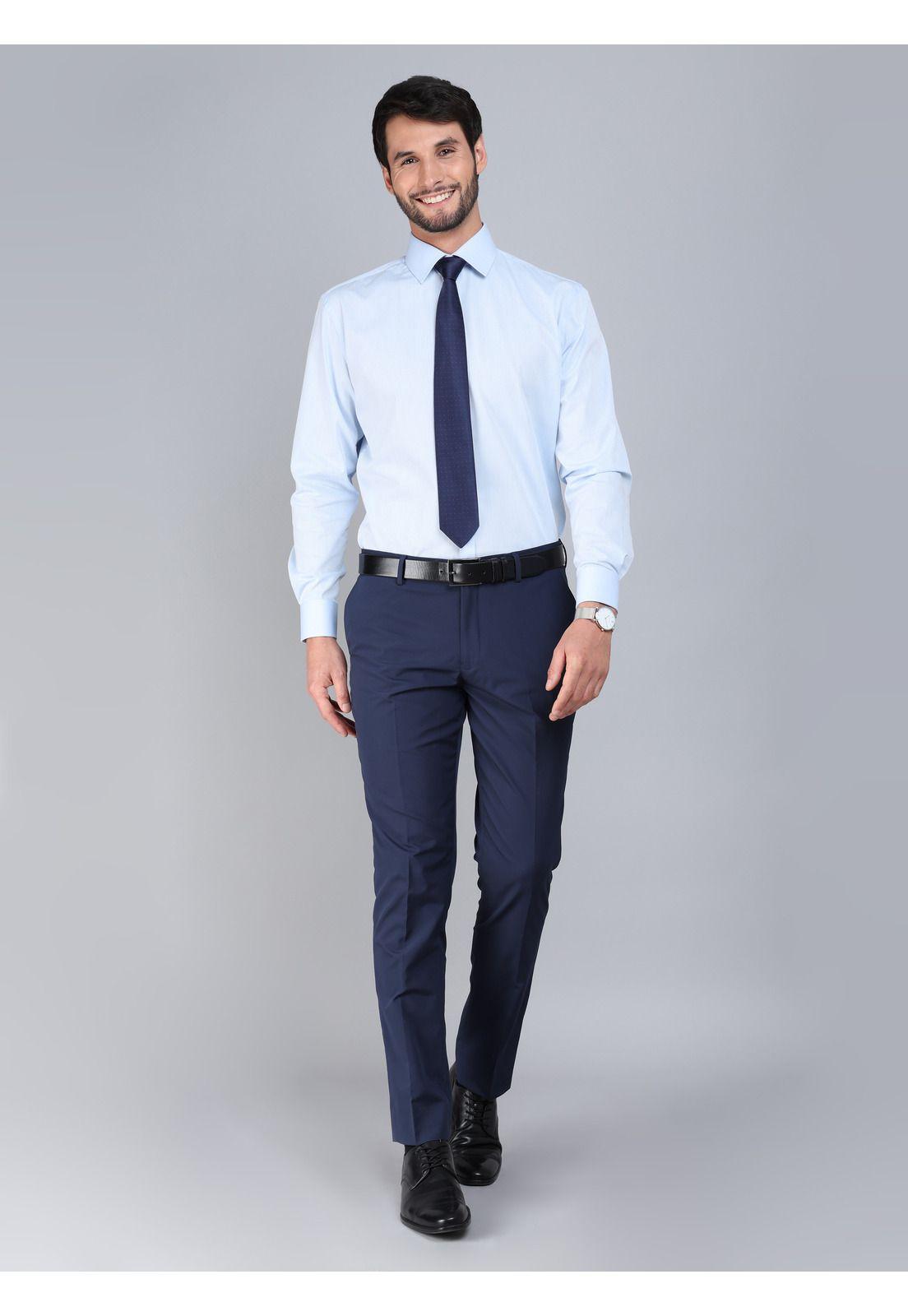 Camisa Formal Texturada Tailored Fit Celeste Arrow ARM0528CE-4