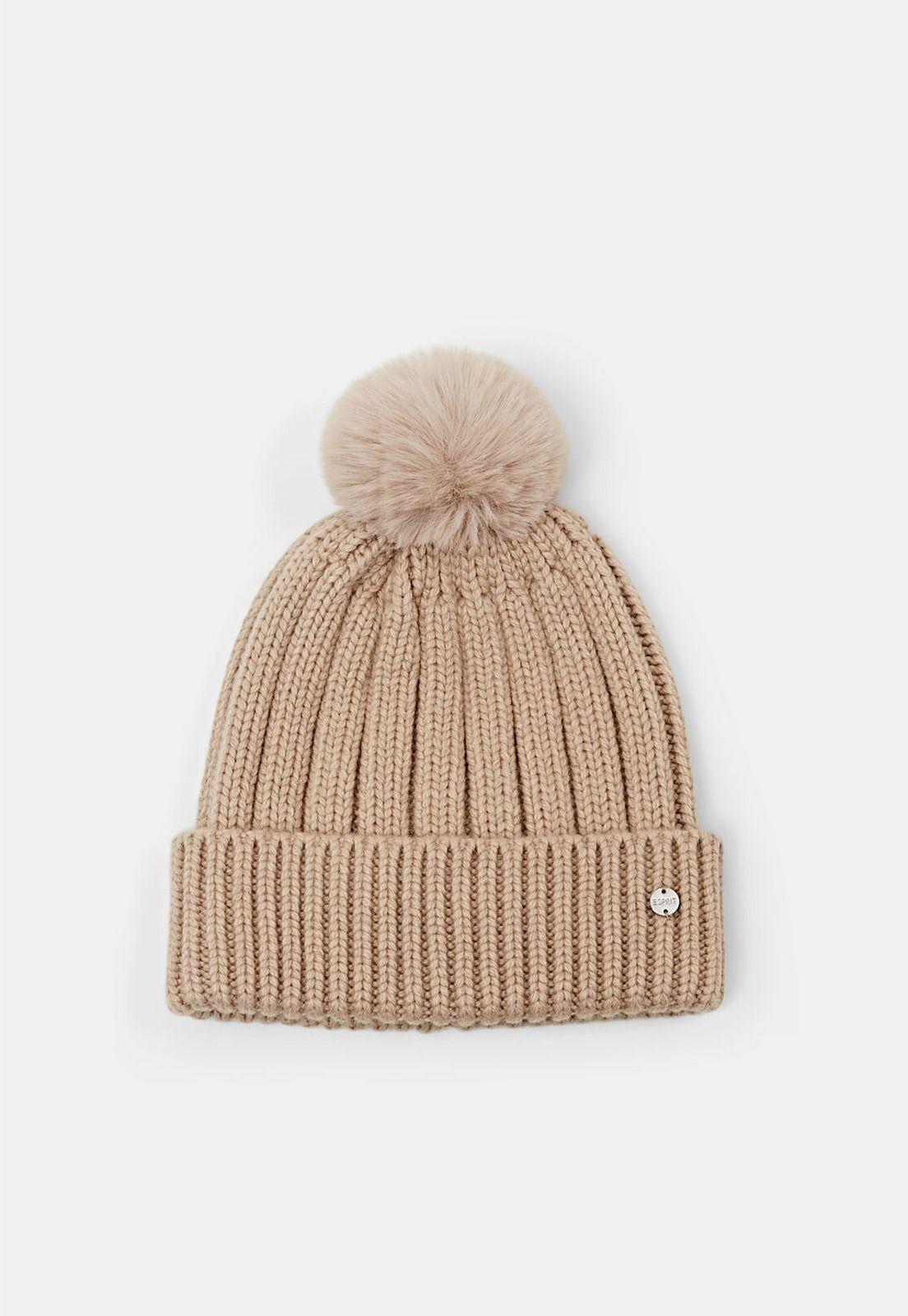 Gorro De Punto Acanalado Mujer Esprit-0