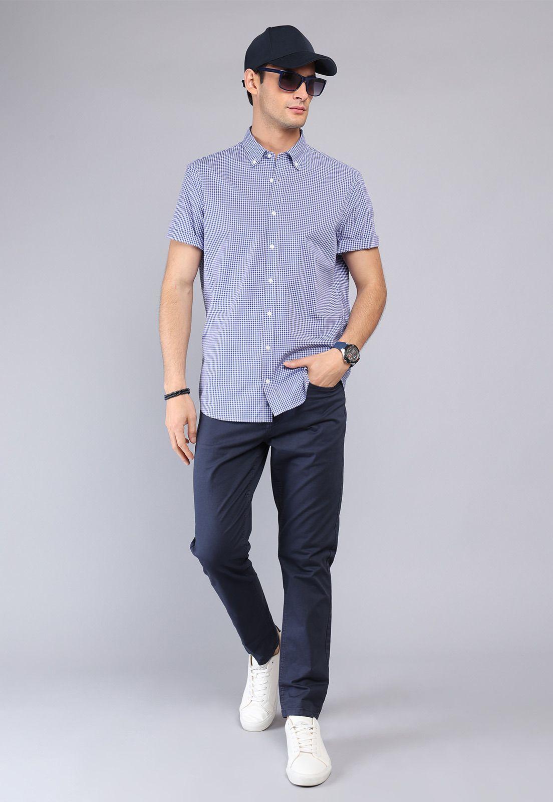 Camisa Diseño Cuadros Arrow CM32022AZ-3