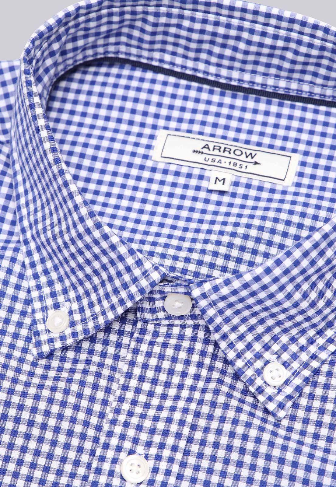 Camisa Diseño Cuadros Arrow CM32022AZ-4