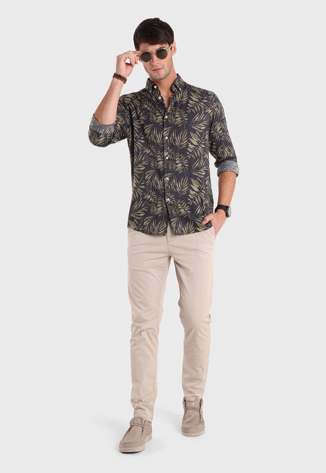 Camisa Estampada Manga Larga Arrow-4