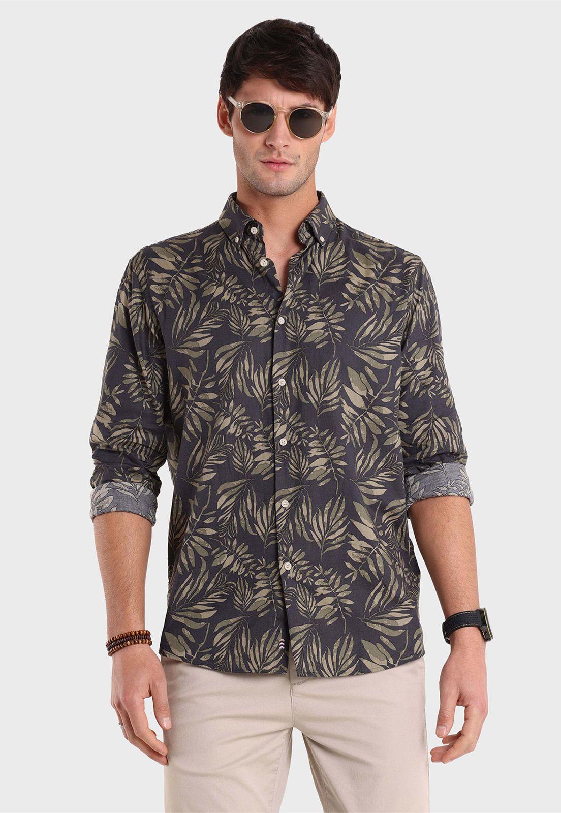 Camisa Estampada Manga Larga Arrow-5