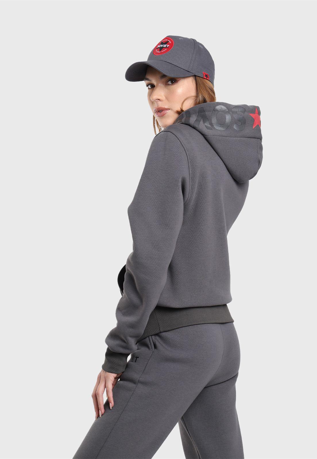 Poleron Mujer con Capucha Soviet SIPL25WGR-2