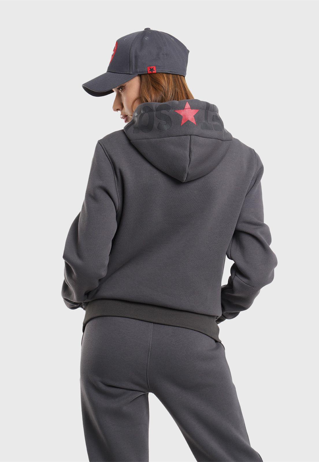 Poleron Mujer con Capucha Soviet SIPL25WGR-3