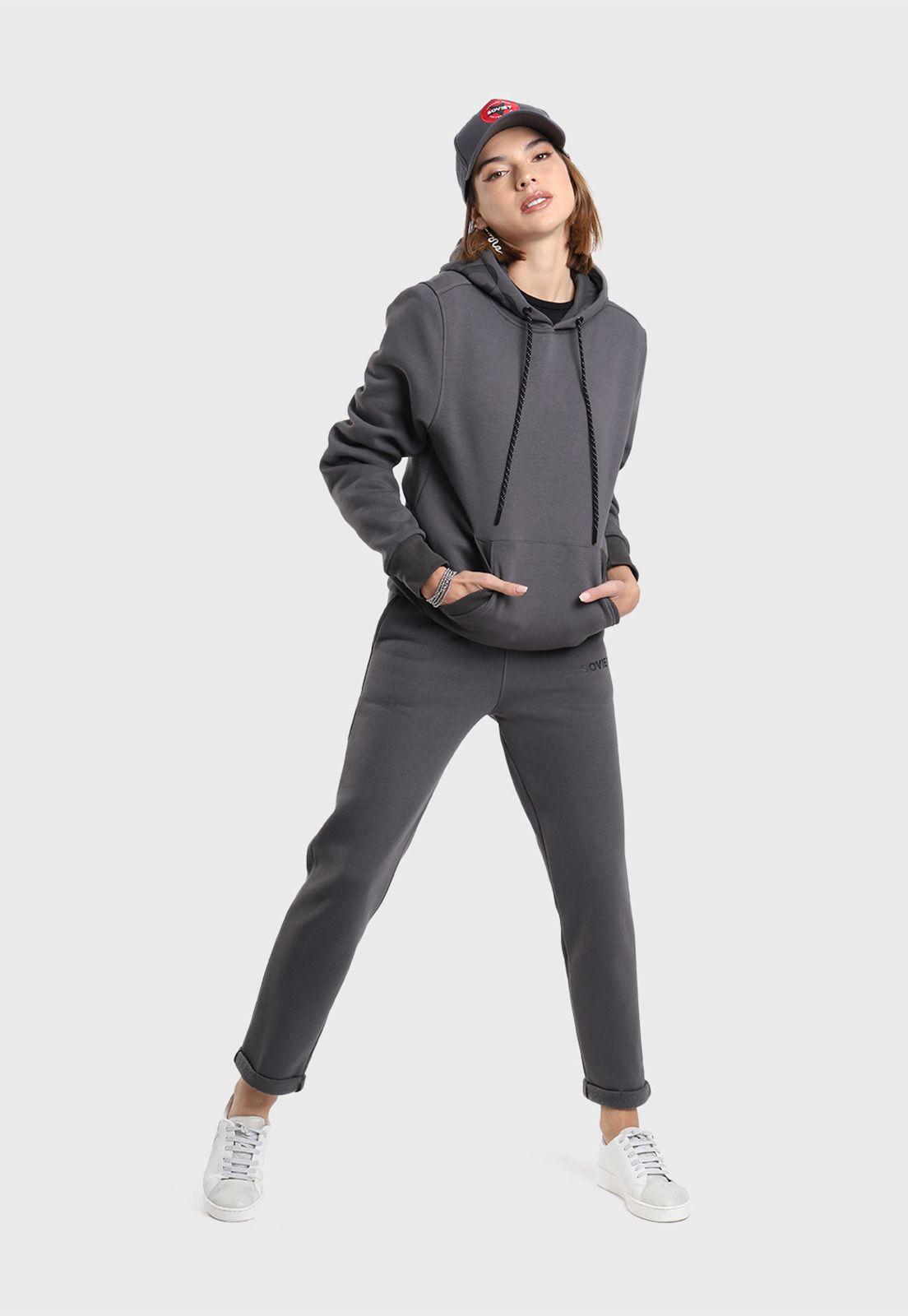 Poleron Mujer con Capucha Soviet SIPL25WGR-4