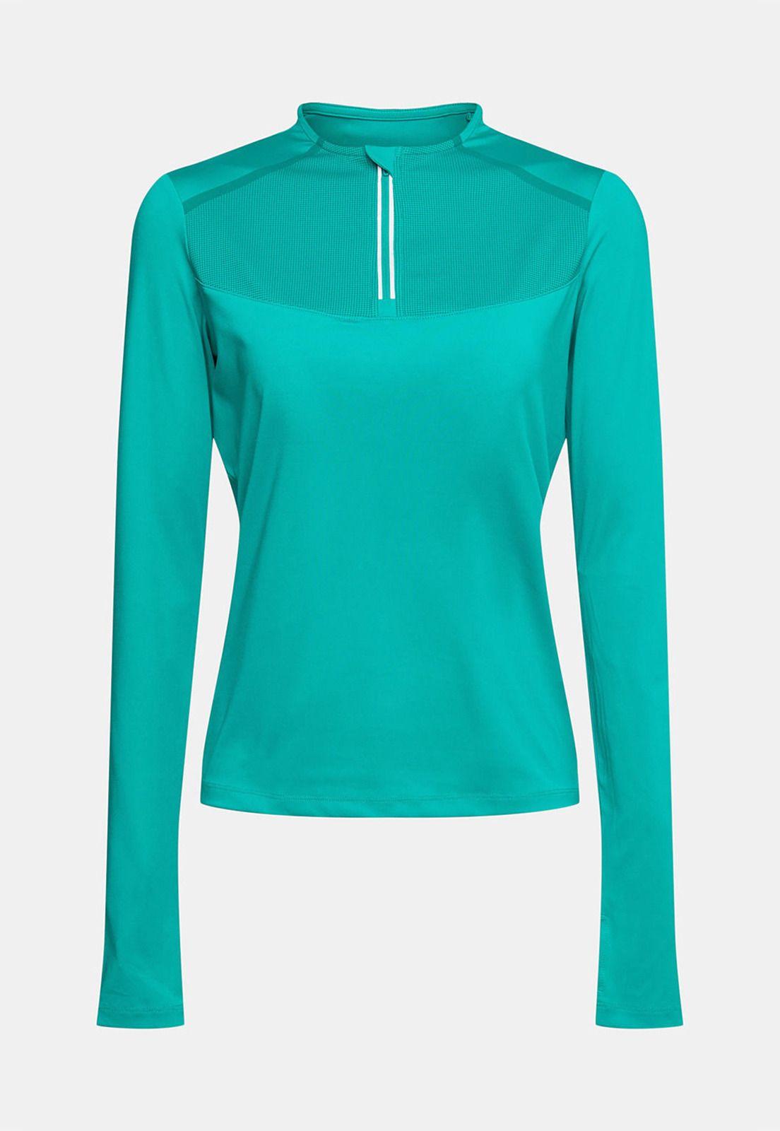 Polera Deportiva Manga Larga Con Cuello Alto Mujer Esprit-3