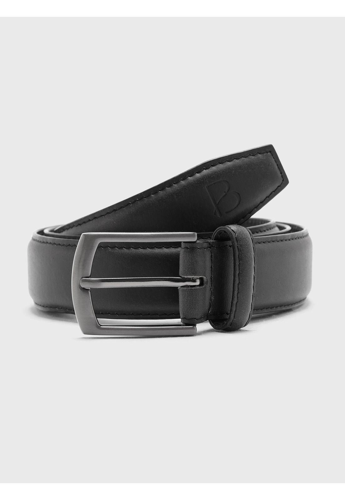 Cinturón Liso Negro Piero Butti PBCIS60NE-1