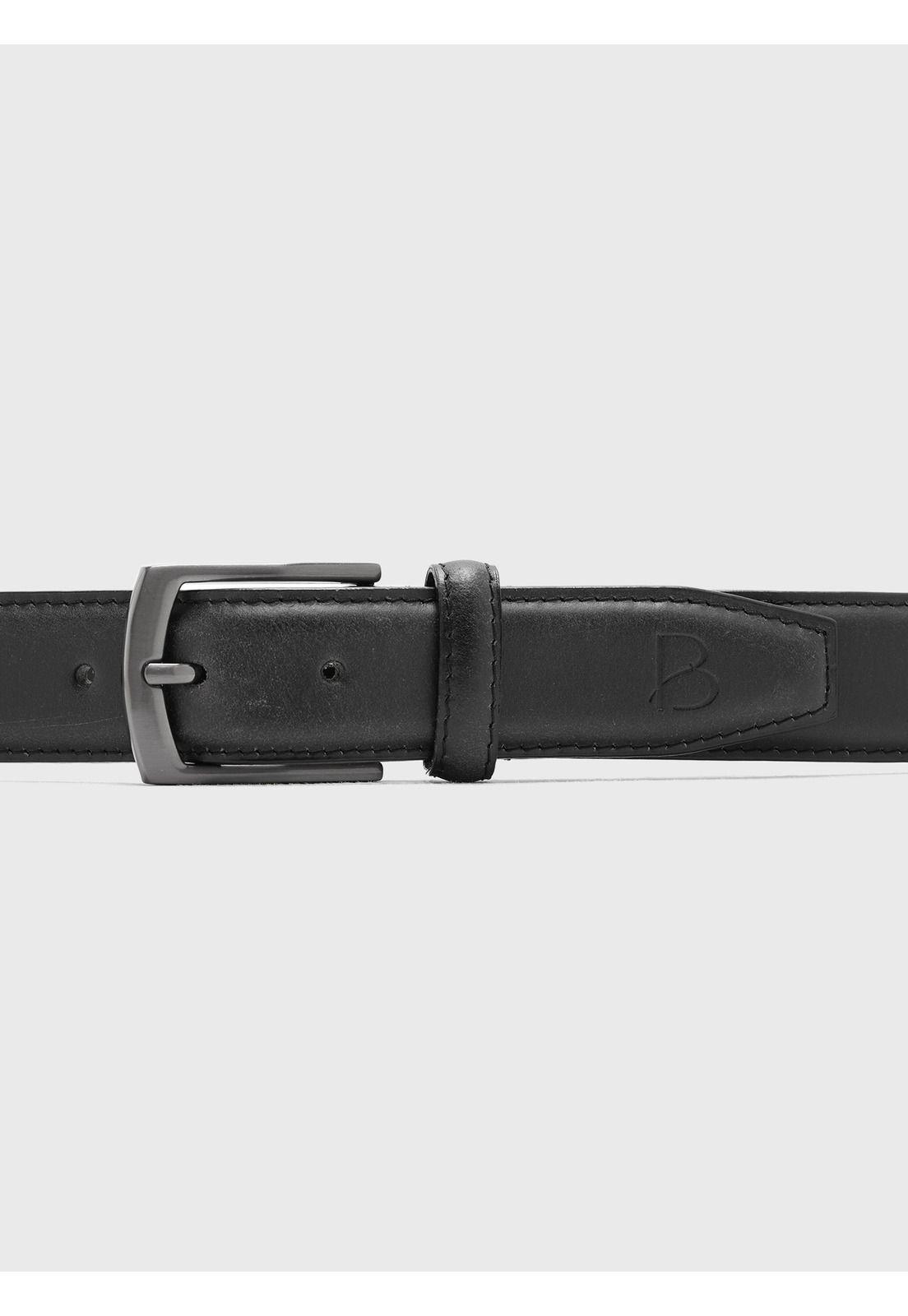 Cinturón Liso Negro Piero Butti PBCIS60NE-2