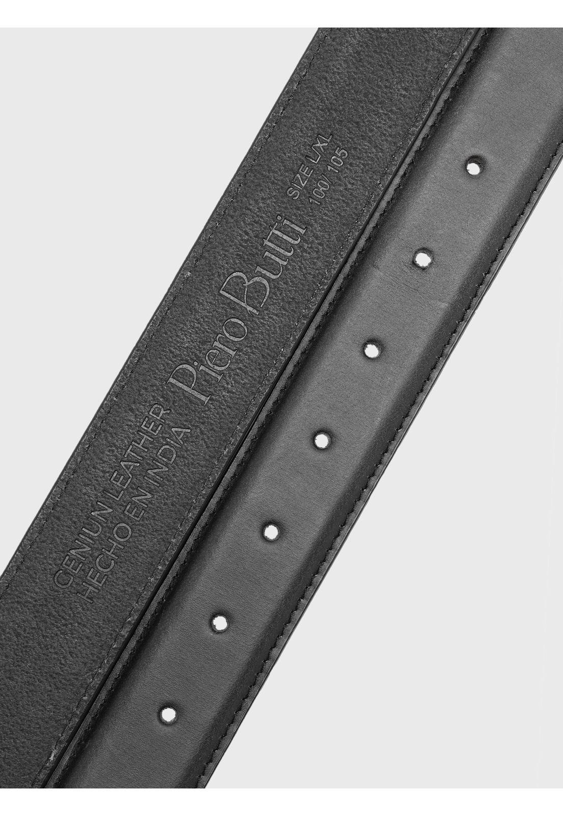 Cinturón Liso Negro Piero Butti PBCIS60NE-3