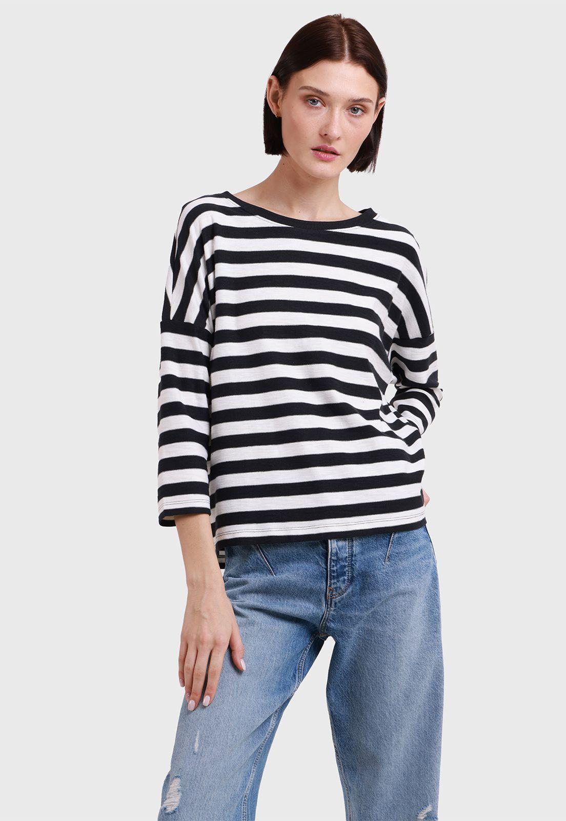 Polera A Rayas Mujer Esprit-0