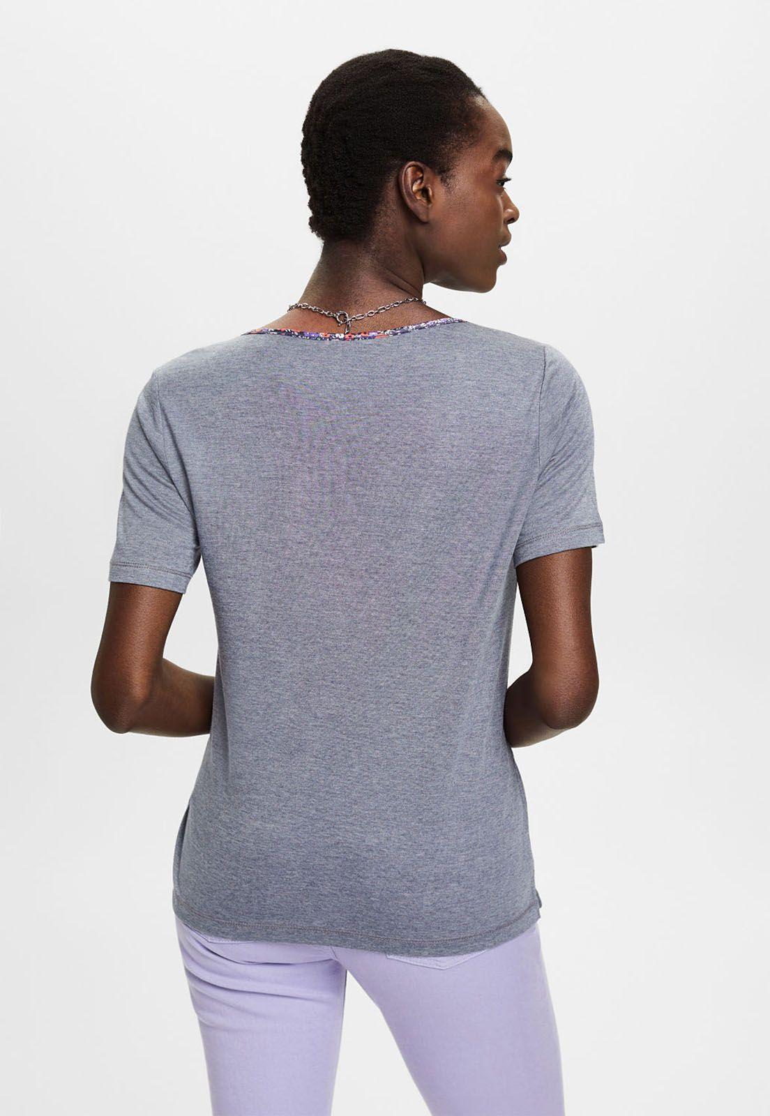Polera Escote En V  Estampado Mujer Esprit-1