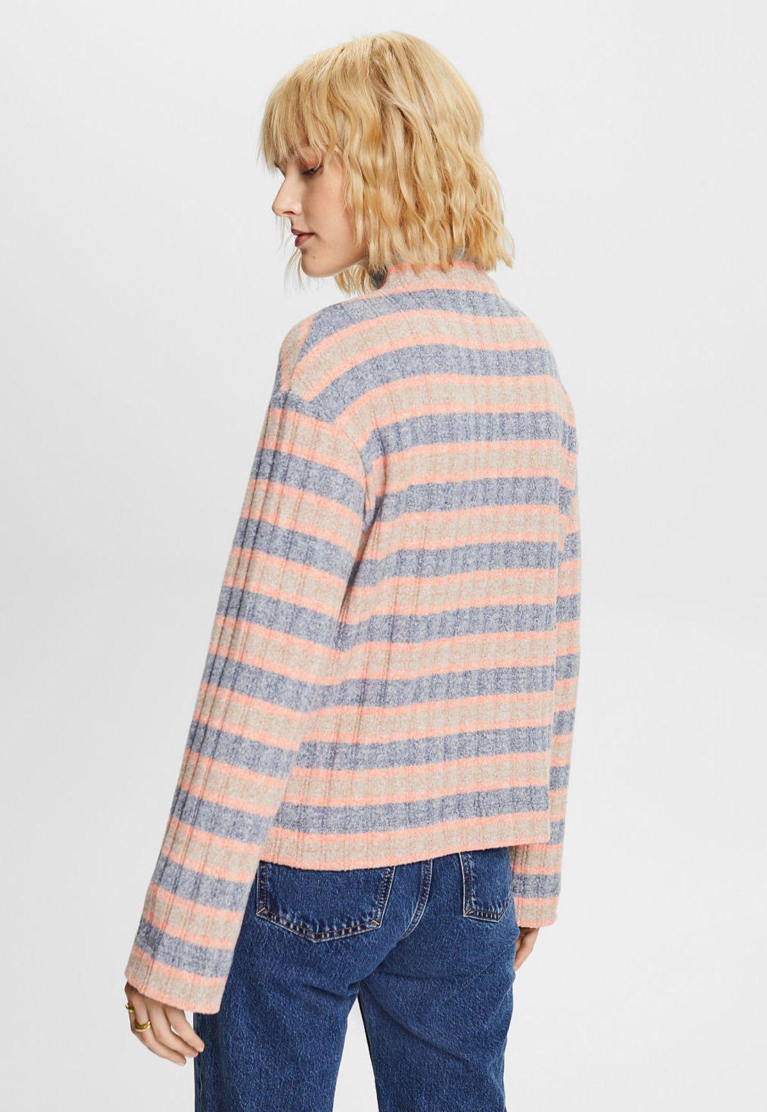 Polera de manga larga con estampado a rayas Mujer Esprit-1