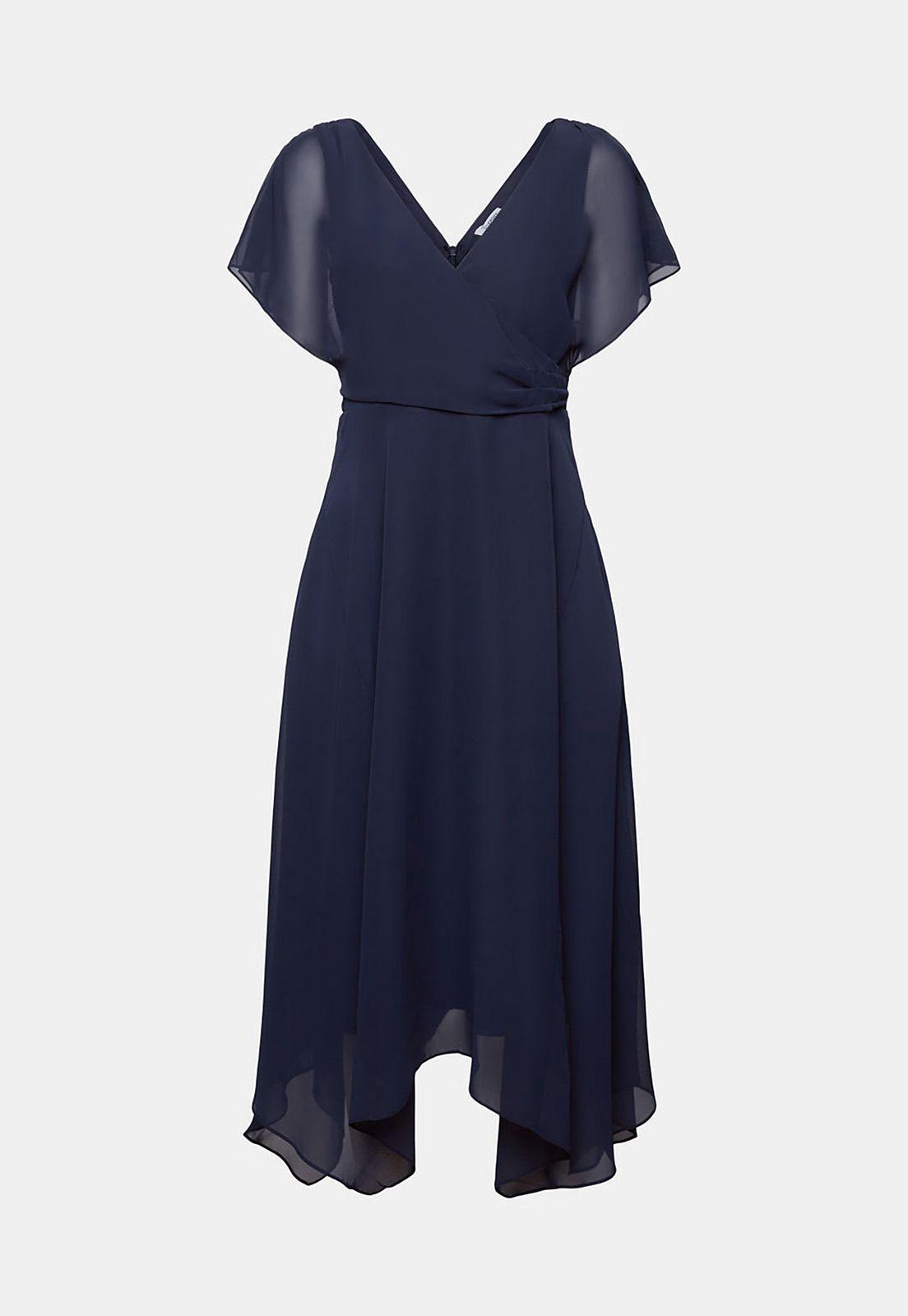 Maxivestido De Gasa Con Escote En V Mujer Esprit 034EE1E341-4
