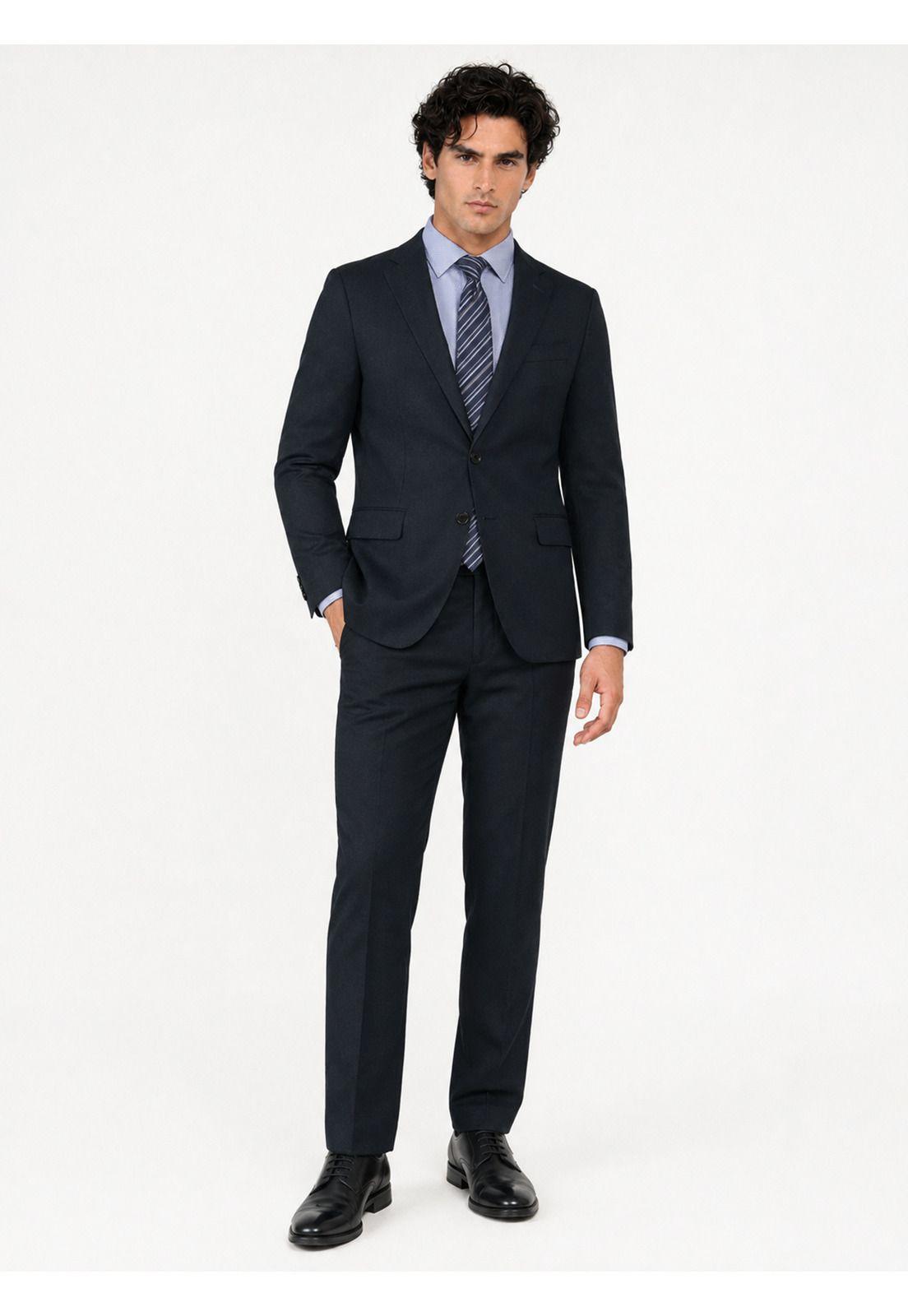 Traje Poli Viscosa Tailored Fit Azul Marino Arrow AM3411NB-0