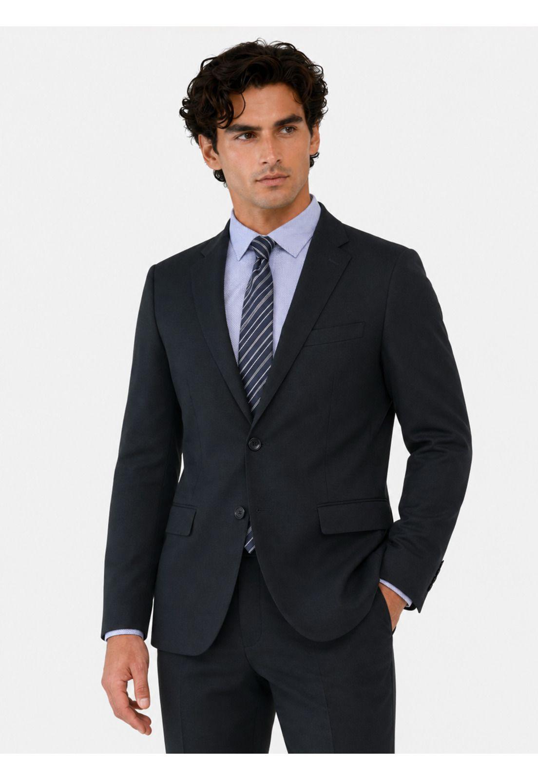Traje Poli Viscosa Tailored Fit Azul Marino Arrow AM3411NB-2