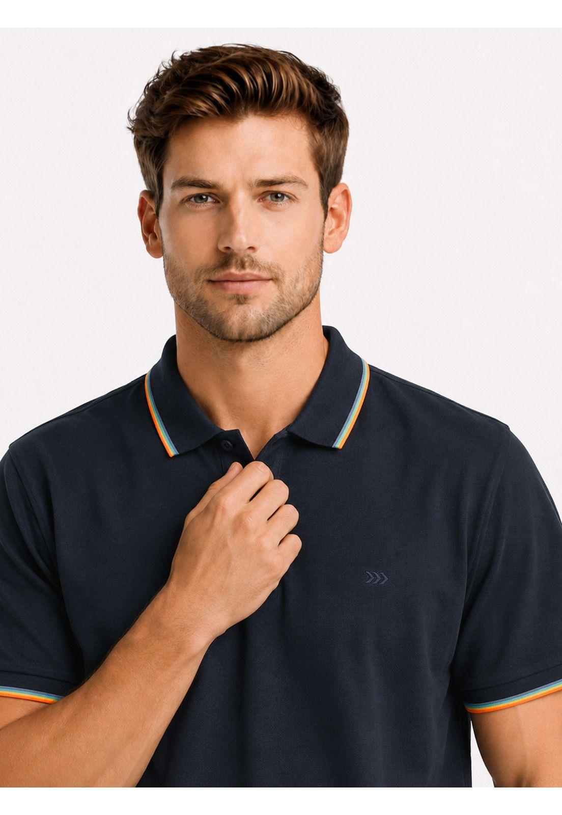 Polera Pique Regular Fit Azul Marino Arrow PO34038NB-2