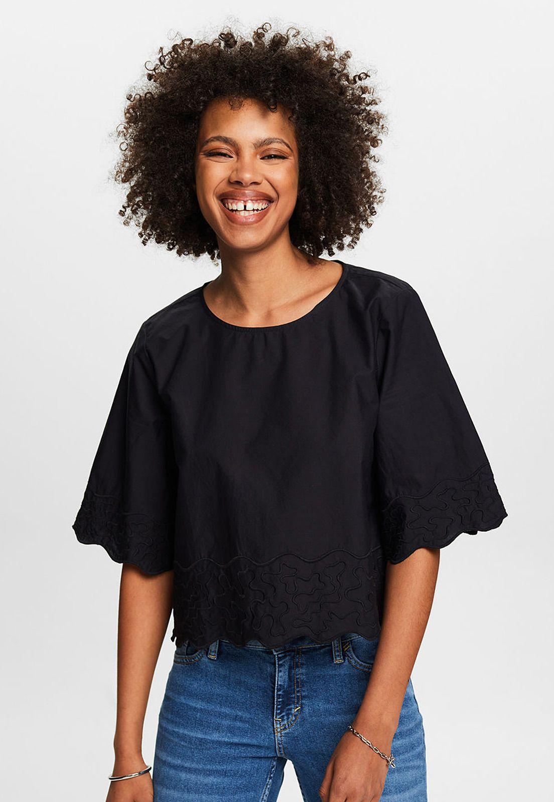 Blusa De Cuello Redondo Mujer Esprit 034EE1F311-0