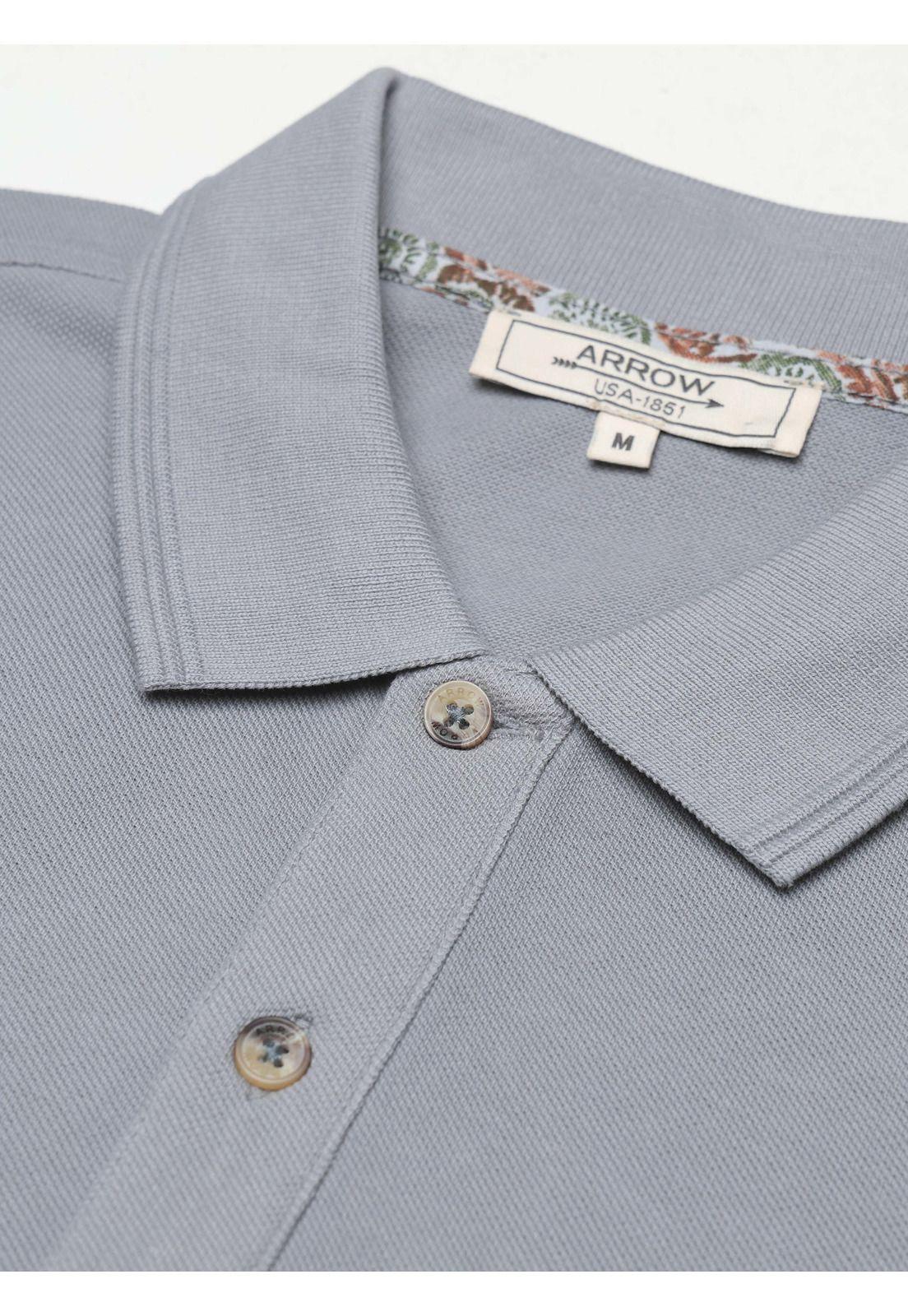 Polera Stone Wash Regular Fit Gris Arrow PO34041GR-4