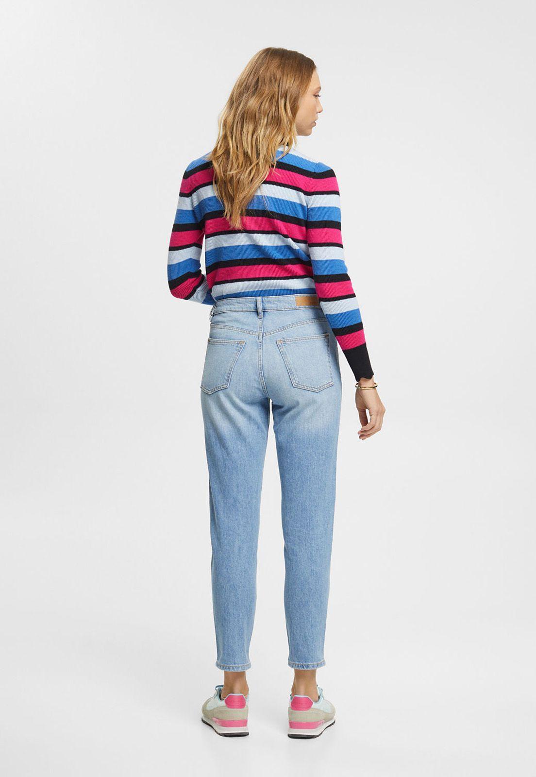 Jeans Mom Fit De Tiro Alto Mujer Esprit-1