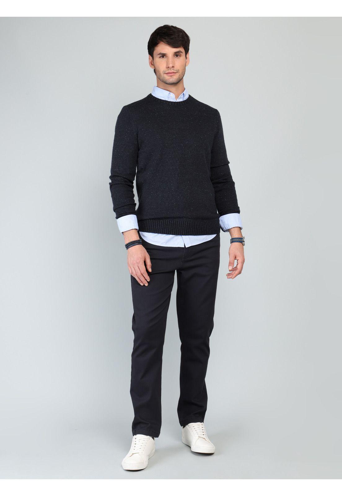 Sweater Cuello Redondo Regular fit Azul Arrow SW33087AZ-3