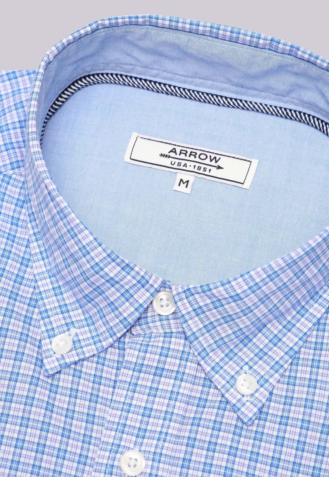 Camisa Diseño Cuadros Arrow CM32007AZ-4