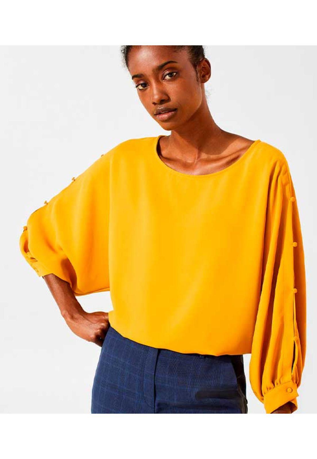 Blusa con botones-0