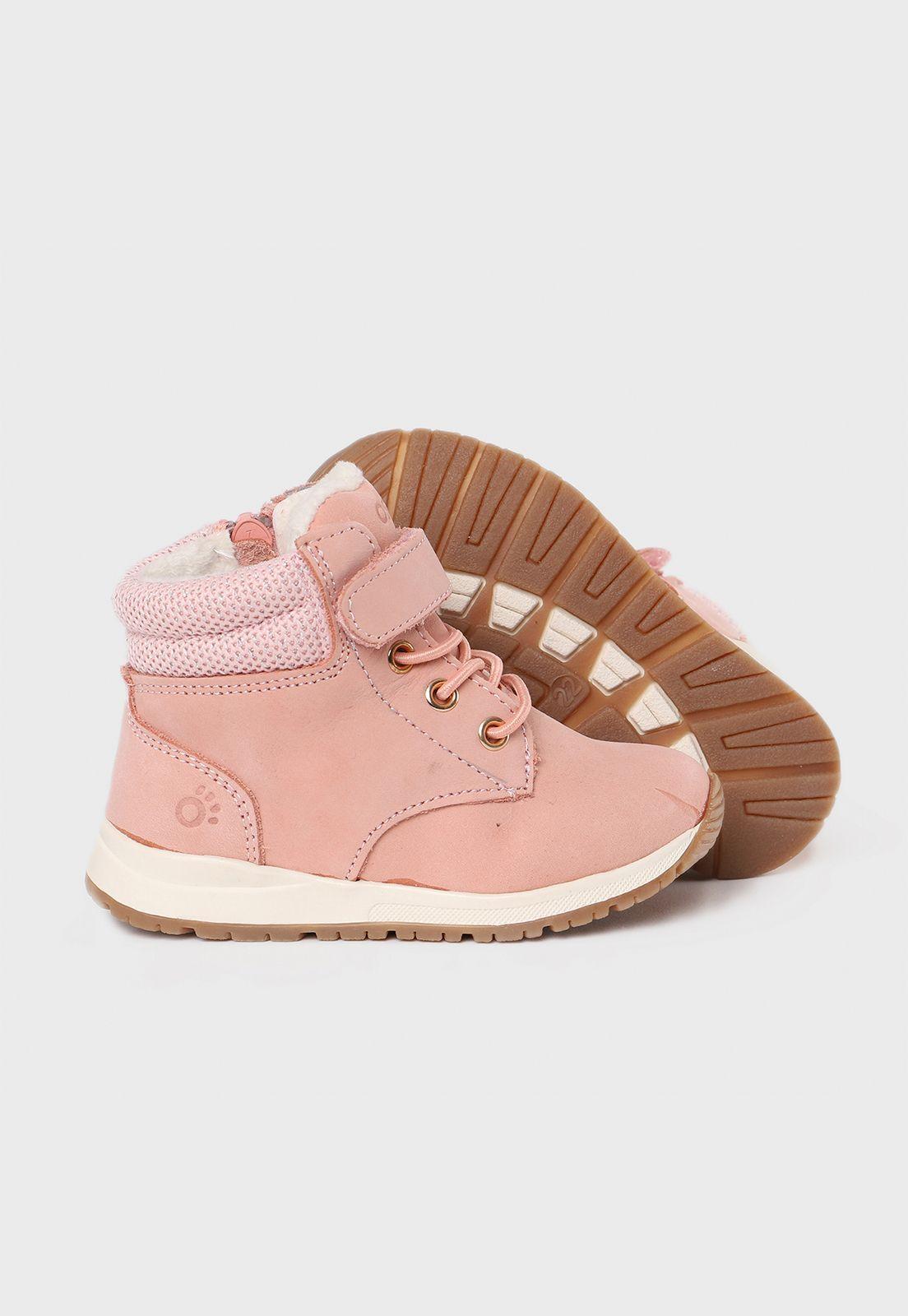 Botín Con Capellada De Cuero Niña Osito-2