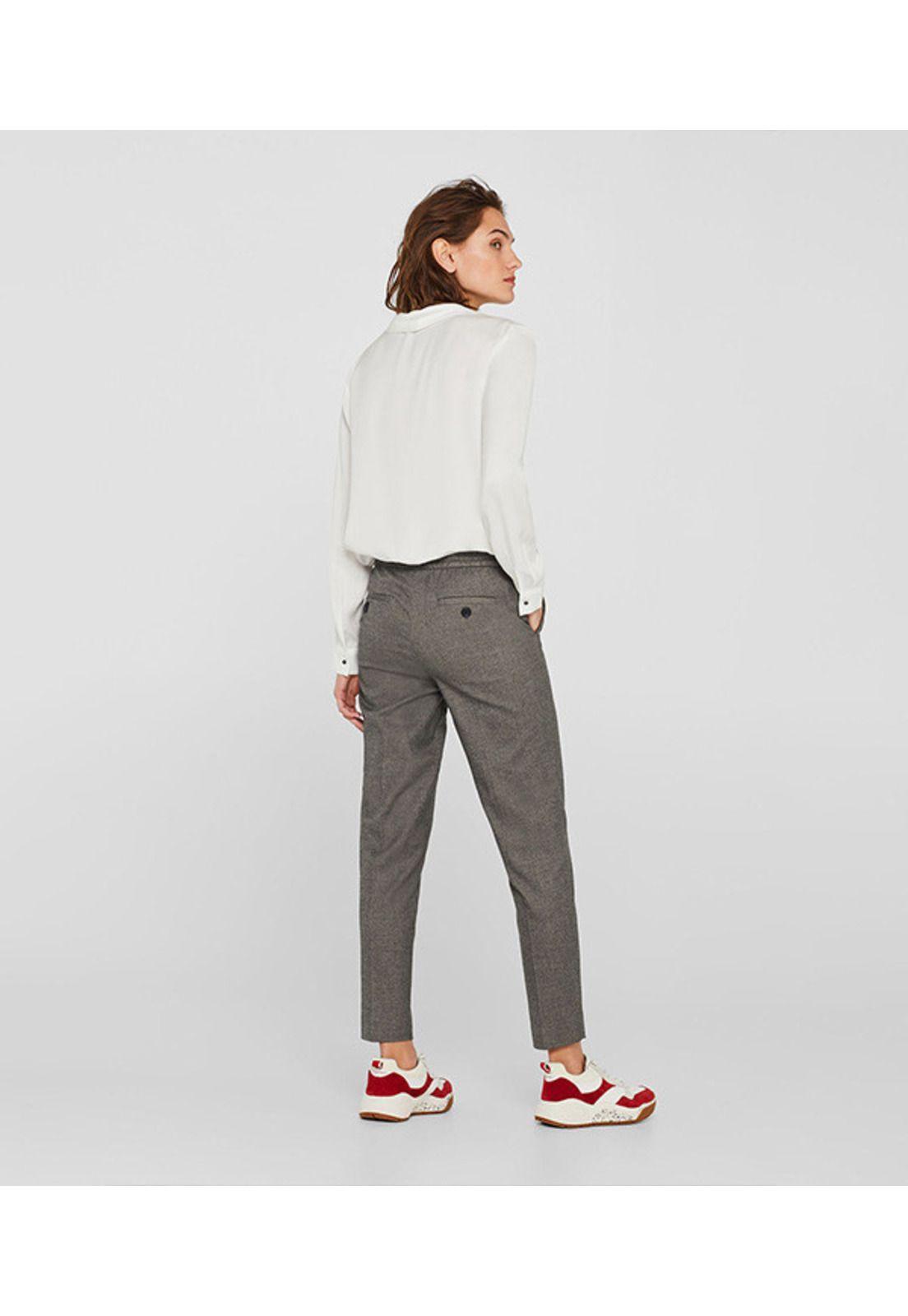 Pantalón jaspeado de estilo deportivo-2