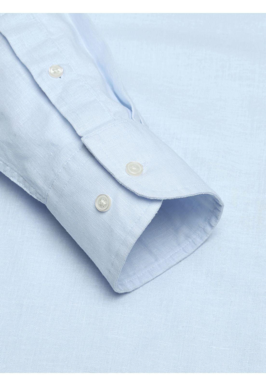 Camisa Lino Algodón Regular Fit Celeste Arrow CM34051CE-5