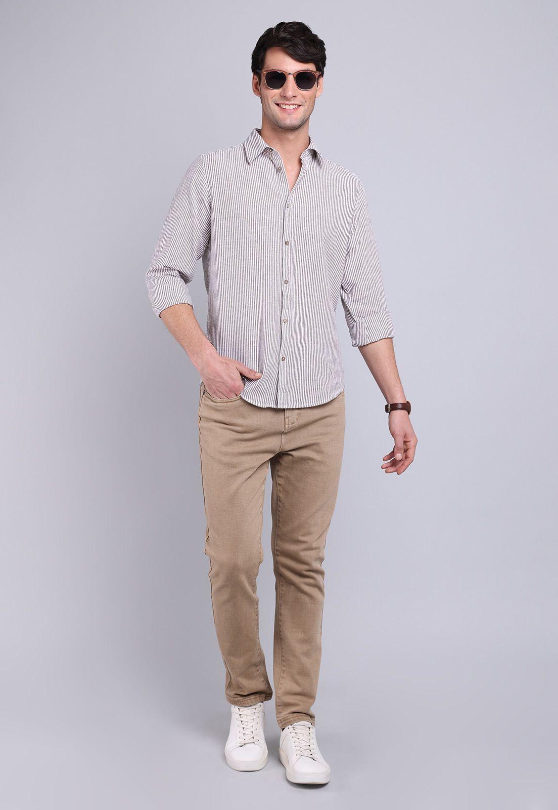 Camisa Lino Manga Larga Soviet BVSHF28BE-3