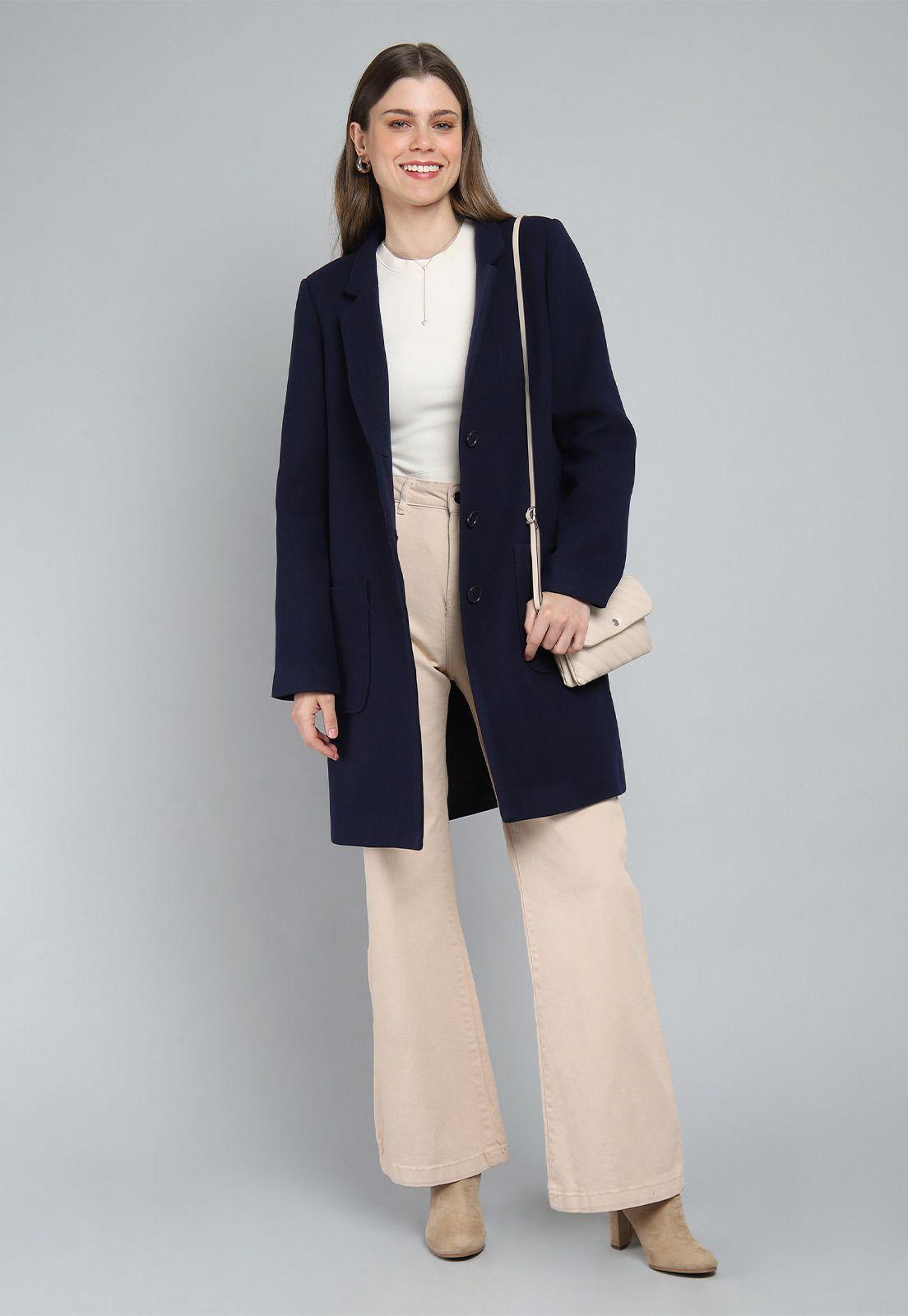 Abrigo de Paño Mujer Esprit C000888-3