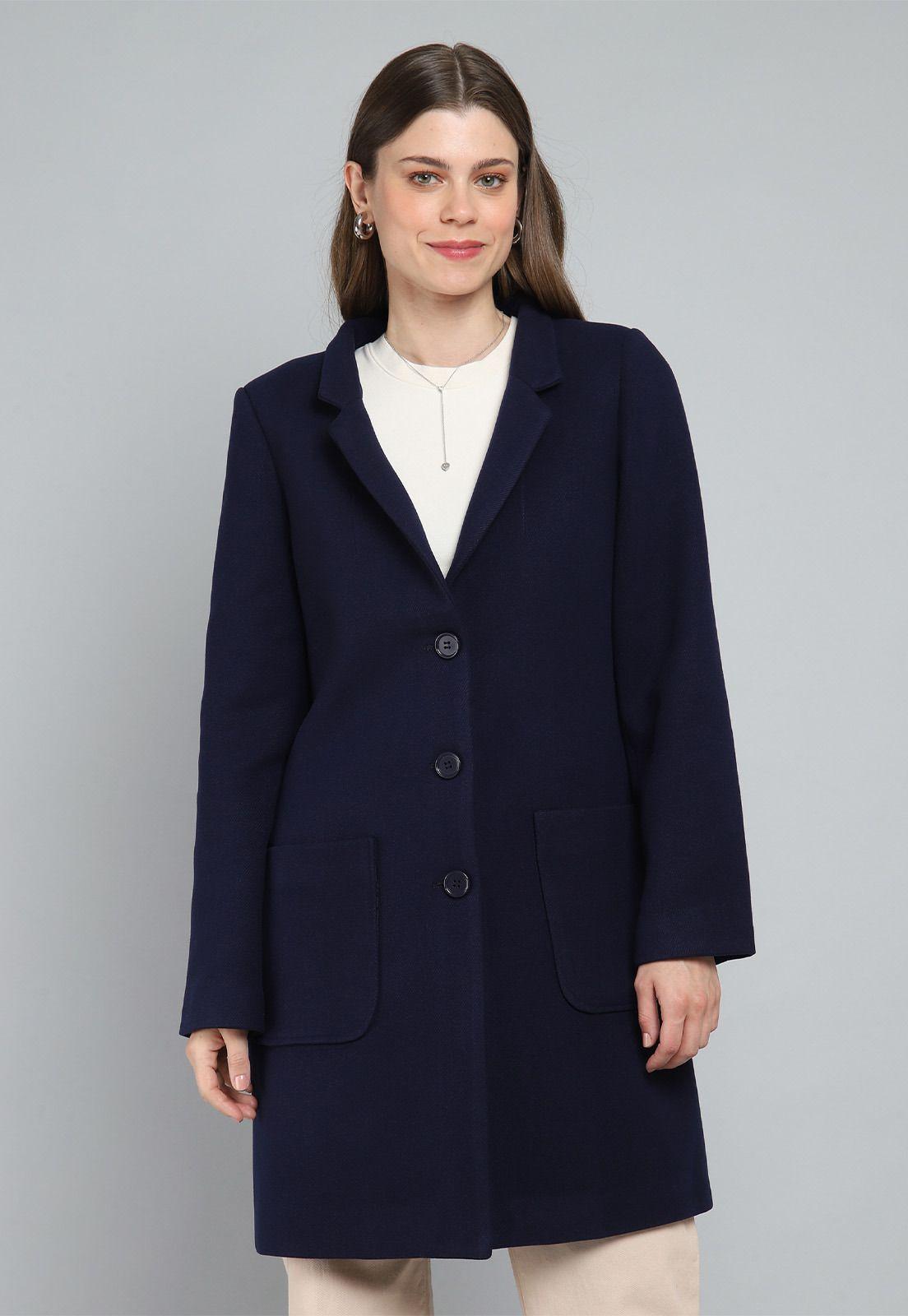 Abrigo de Paño Mujer Esprit C000888-5