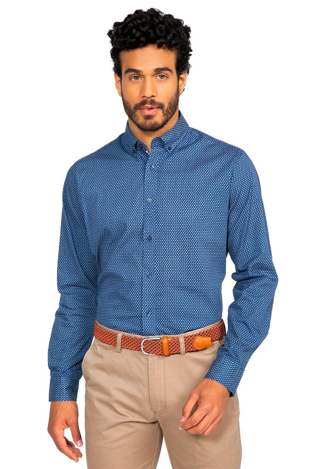 Camisa Sport Azul-0