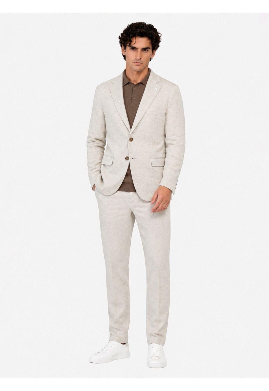 Blazer Fantasía Tailored Fit Beige Arrow 5035025BE-3