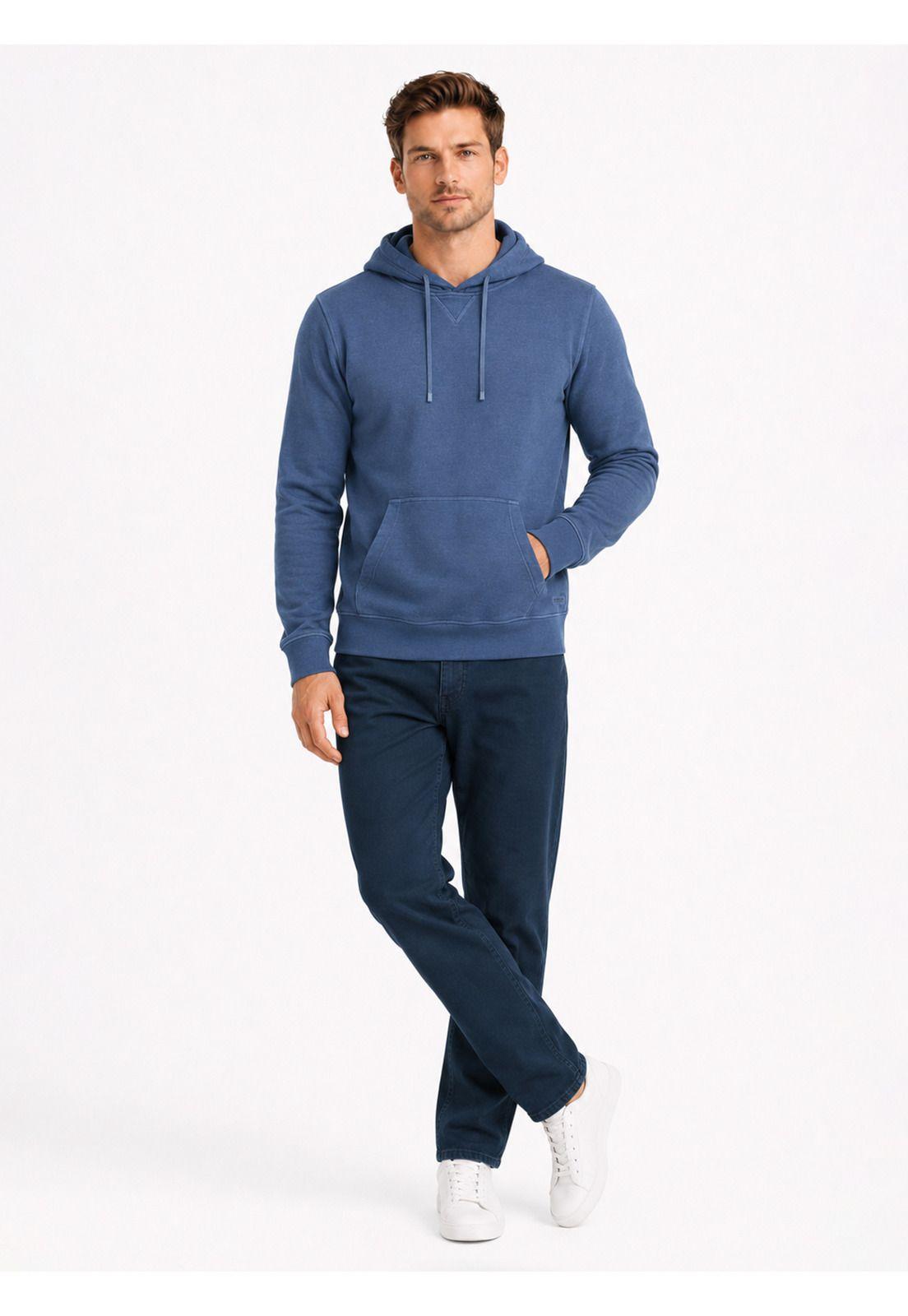 Polerón Hoodie Stone Wash Regular Fit Denim Arrow PL34003DE-3