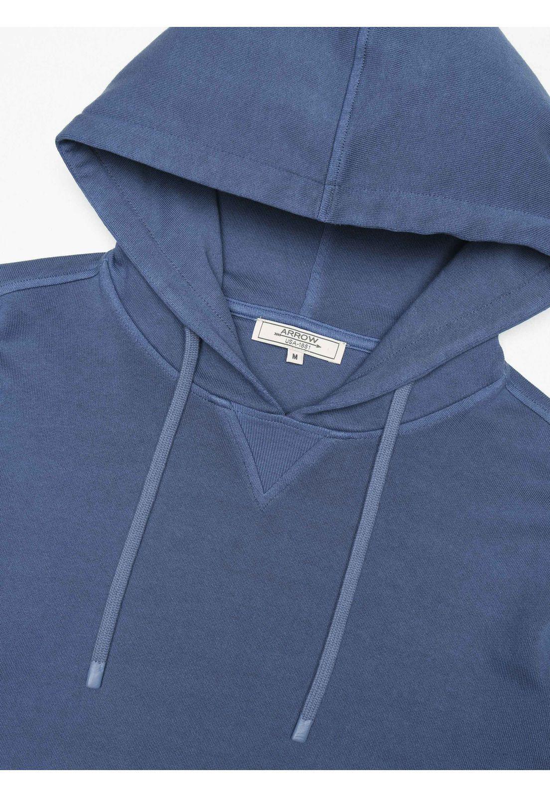 Polerón Hoodie Stone Wash Regular Fit Denim Arrow PL34003DE-4