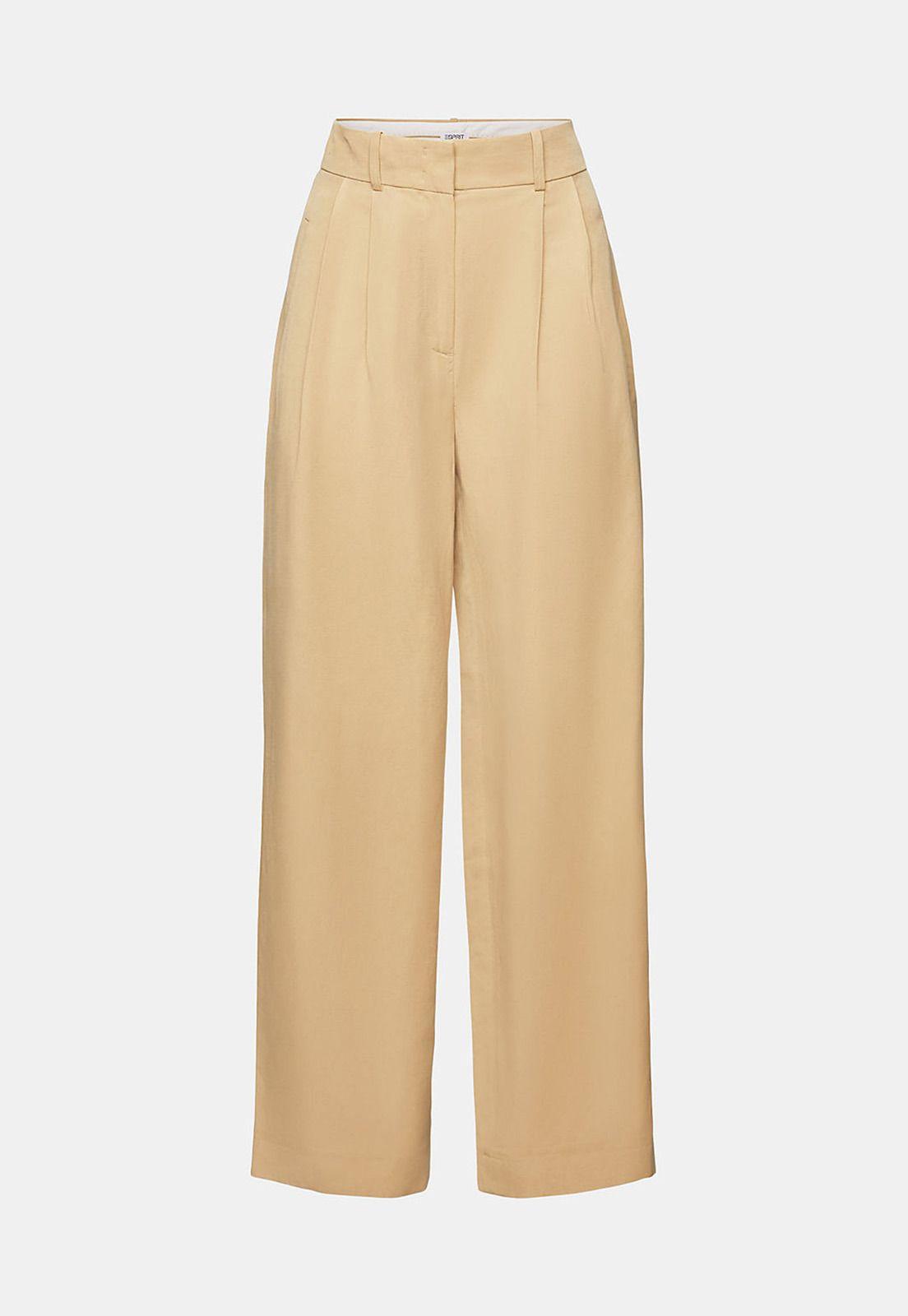 Pantalón Ancho De Sarga Mujer Esprit 024EE1B307-4